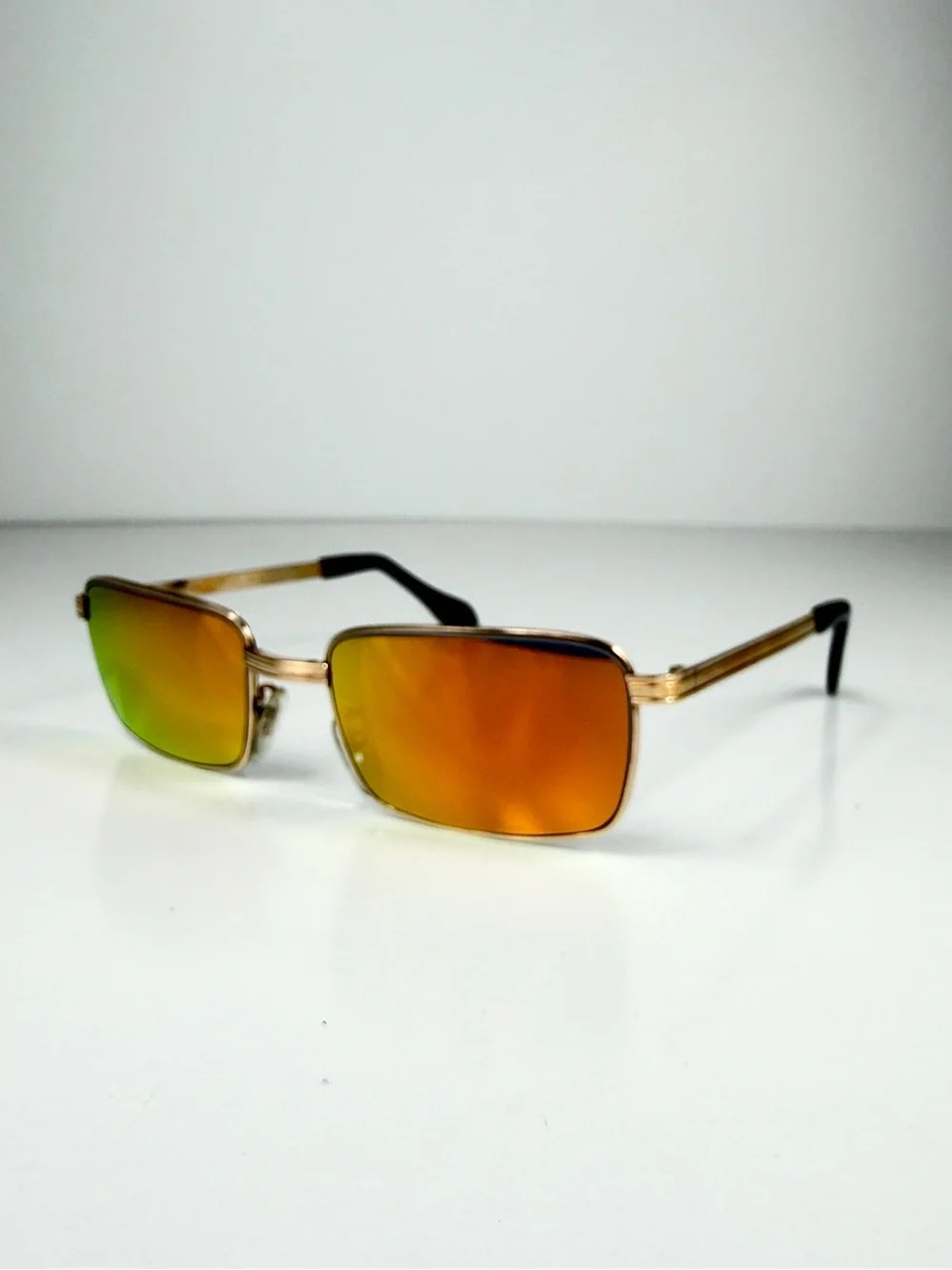 Deadstock Vintage Frames Co Venus Vita Gold Filled Rectangle Watermelon Lens Set